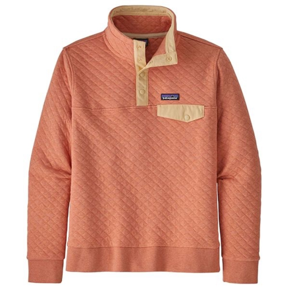 Patagonia Organic Cotton Quilt Snap T Pullover Mellow Melon